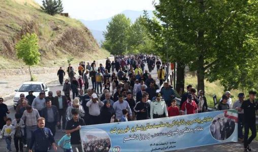 برگزاری همایش پیاده‌روی «دختر قوی، مادرقوی و ایران قوی» در سنندج