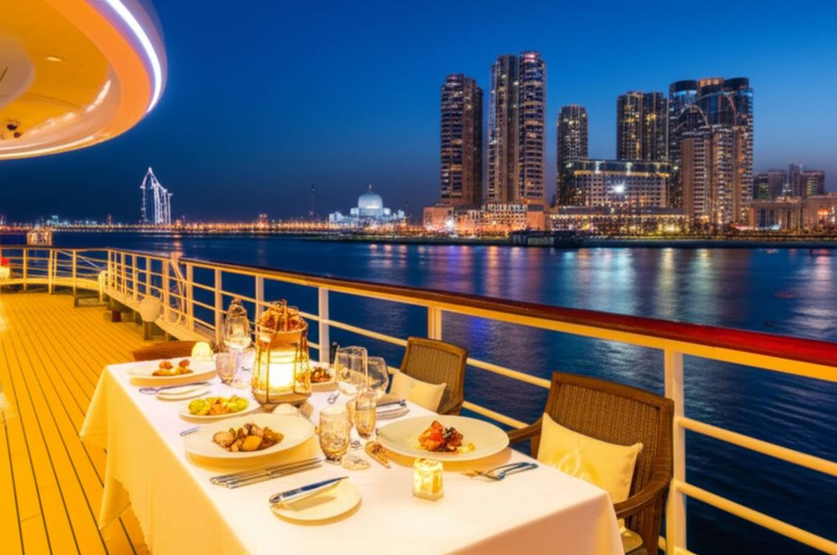 صرف شام در کشتی کروز ابوظبی: قیمت، رزرو و تجربه لوکس